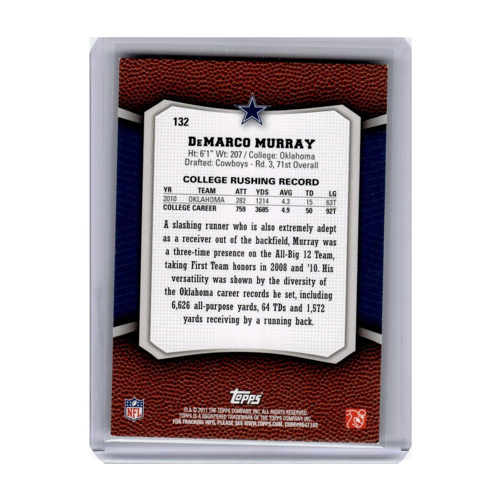 2011 Topps Rising Rookies DeMarco Murray Cowboys #132