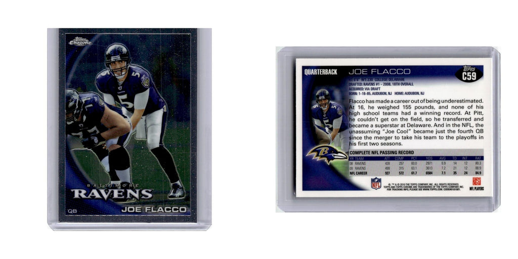 2010 Topps Chrome Joe Flacco Ravens #C59