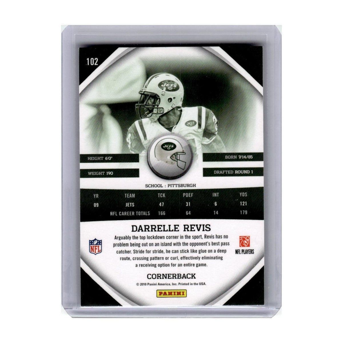 2010 Panini Gridiron Gear Darrelle Revis Jets #102
