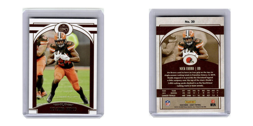 2020 Panini Legacy Nick Chubb Browns #20