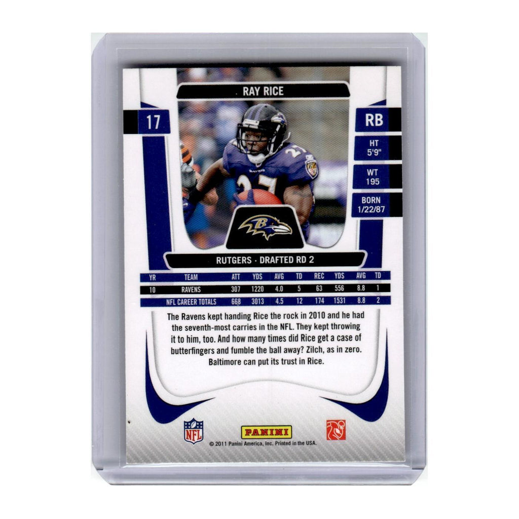 2011 Panini Prestige Ray Rice Ravens #17