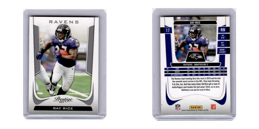2011 Panini Prestige Ray Rice Ravens #17