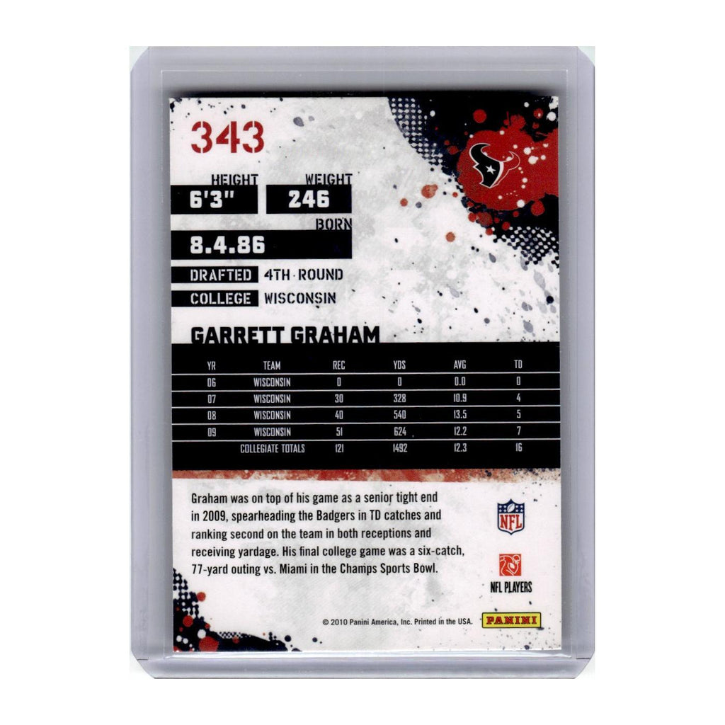 2010 Score Garrett Graham Texans #343