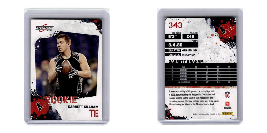 2010 Score Garrett Graham Texans #343