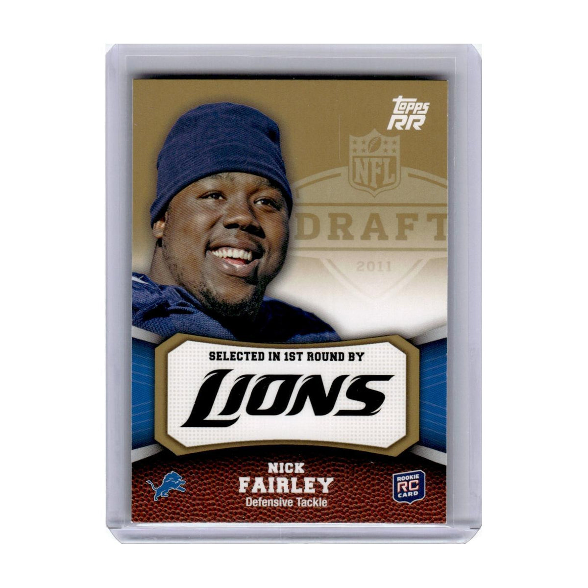 2011 Topps Rising Rookies Gold Nick Fairley Lions #190