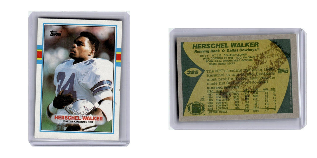1989 Topps Herschel Walker Cowboys #385