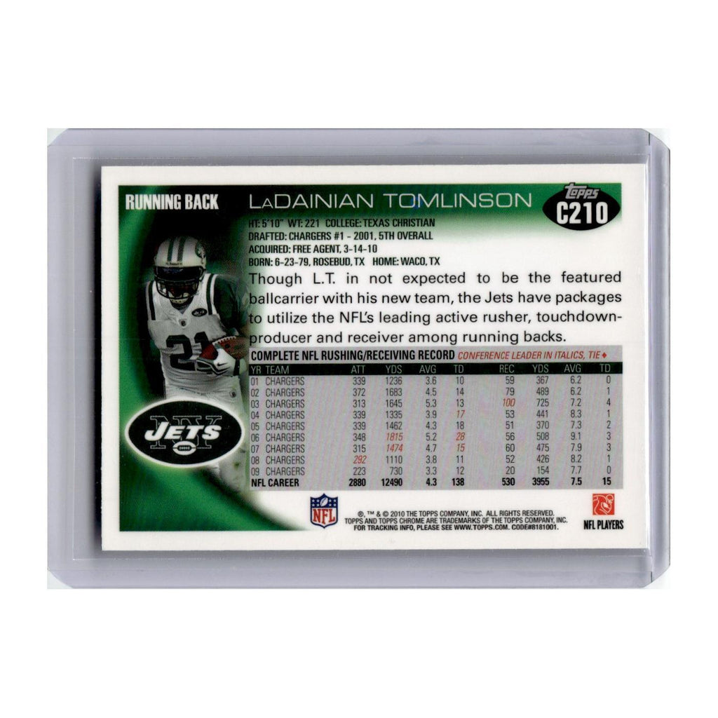 2010 Topps Chrome LaDainian Tomlinson Jets #C210