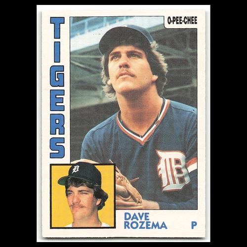 Dave Rozema #133 1984 O-Pee-Chee Detroit Tigers Baseball Card MLB NM