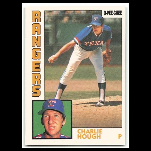 Charlie Hough #118 1984 O-Pee-Chee Texas Rangers Baseball Card MLB NM