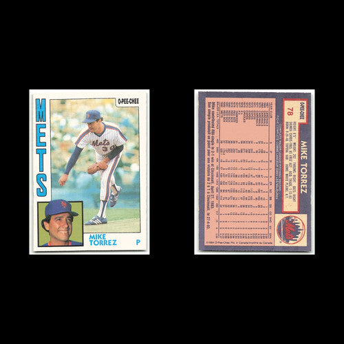 Mike Torrez #78 1984 O-Pee-Chee New York Mets Baseball Card MLB NM