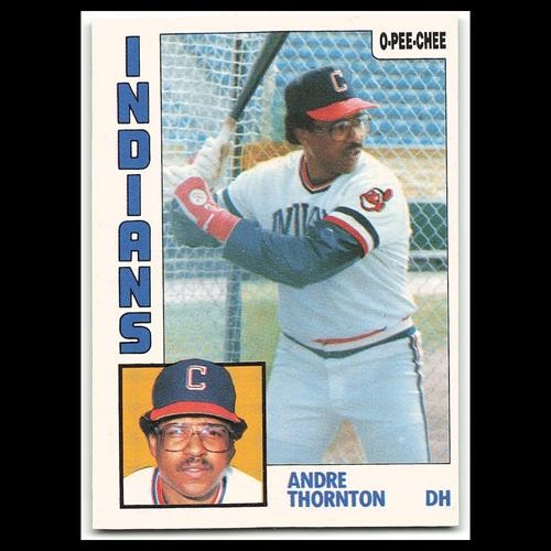 Andre Thornton #115 1984 O-Pee-Chee Cleveland Indians Baseball Card MLB NM