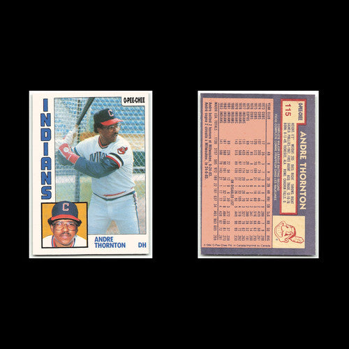 Andre Thornton #115 1984 O-Pee-Chee Cleveland Indians Baseball Card MLB NM