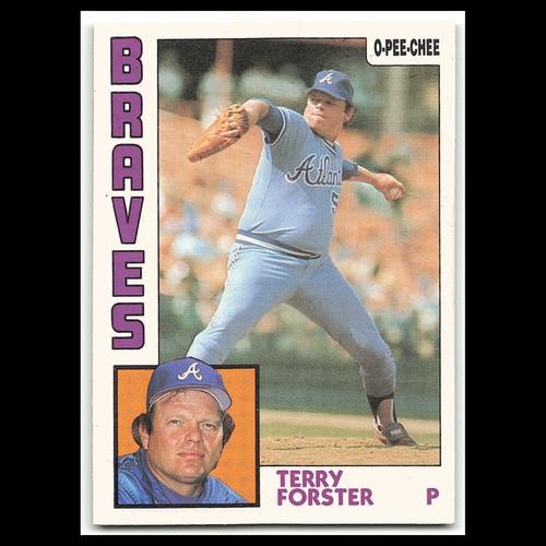 Terry Forster #109 1984 O-Pee-Chee Atlanta Braves Baseball Card MLB NM