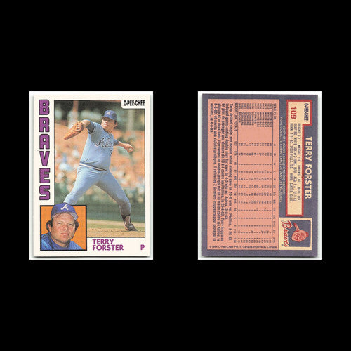 Terry Forster #109 1984 O-Pee-Chee Atlanta Braves Baseball Card MLB NM