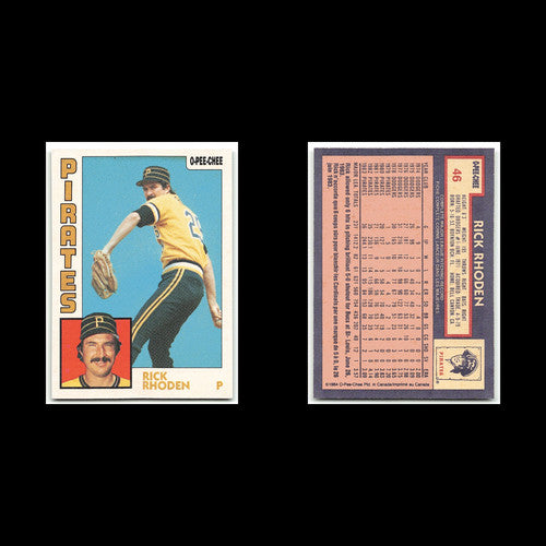 Rick Rhoden #46 1984 O-Pee-Chee Pittsburgh Pirates Baseball Card MLB NM