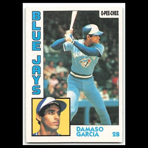 Damaso Garcia #124 1984 O-Pee-Chee Toronto Blue Jays Baseball Card MLB NM