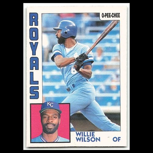 Willie Wilson #5 1984 O-Pee-Chee Kansas City Royals Baseball Card MLB NM