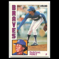 Pascual Perez #1 1984 O-Pee-Chee Atlanta Braves Baseball Card MLB NM