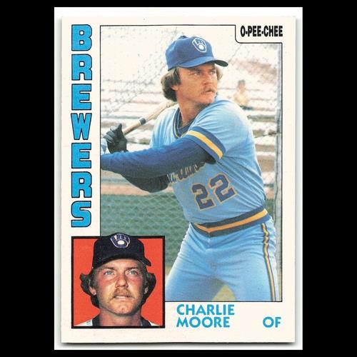Charlie Moore #138 1984 O-Pee-Chee Milwaukee Brewers Baseball Card MLB NM