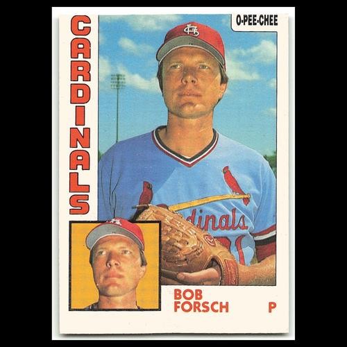 Bob Forsch #75 1984 O-Pee-Chee St. Louis Cardinals Baseball Card MLB NM