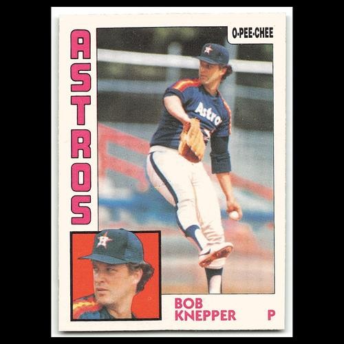 Bob Knepper #93 1984 O-Pee-Chee Houston Astros Baseball Card MLB NM