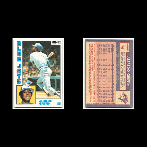 Alfredo Griffin #76 1984 O-Pee-Chee Toronto Blue Jays Baseball Card MLB NM