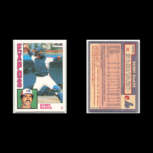 Bobby Ramos #32 1984 O-Pee-Chee Montreal Expos Baseball Card MLB NM