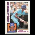 Claudell Washington #42 1984 O-Pee-Chee Atlanta Braves Baseball Card MLB NM