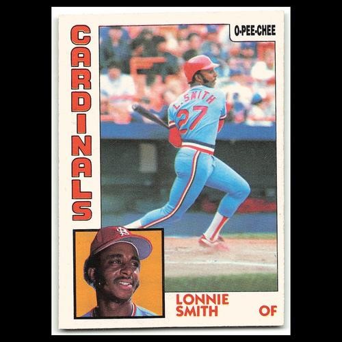 Lonnie Smith #113 1984 O-Pee-Chee St. Louis Cardinals Baseball Card MLB NM