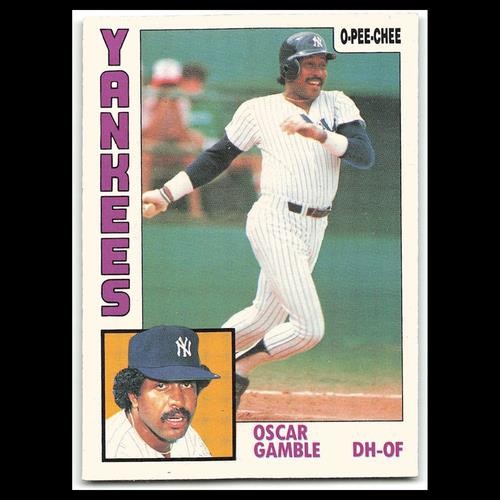 Oscar Gamble #13 1984 O-Pee-Chee New York Yankees Baseball Card MLB NM