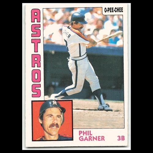 Phil Garner #119 1984 O-Pee-Chee Houston Astros Baseball Card MLB NM