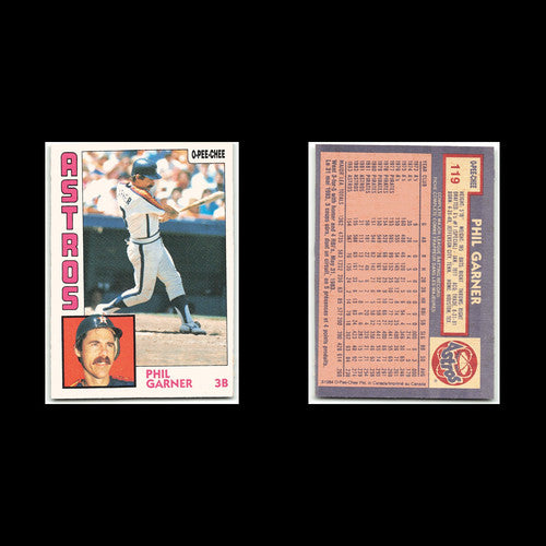 Phil Garner #119 1984 O-Pee-Chee Houston Astros Baseball Card MLB NM