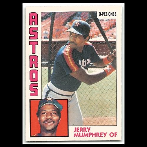 Jerry Mumphrey #45 1984 O-Pee-Chee Houston Astros Baseball Card MLB NM