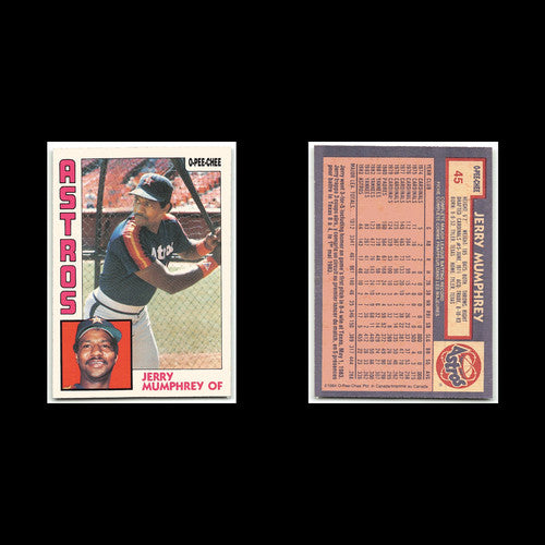 Jerry Mumphrey #45 1984 O-Pee-Chee Houston Astros Baseball Card MLB NM