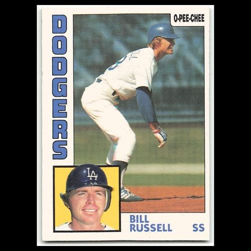 Bill Russell #14 1984 O-Pee-Chee Los Angeles Dodgers Baseball Card MLB NM