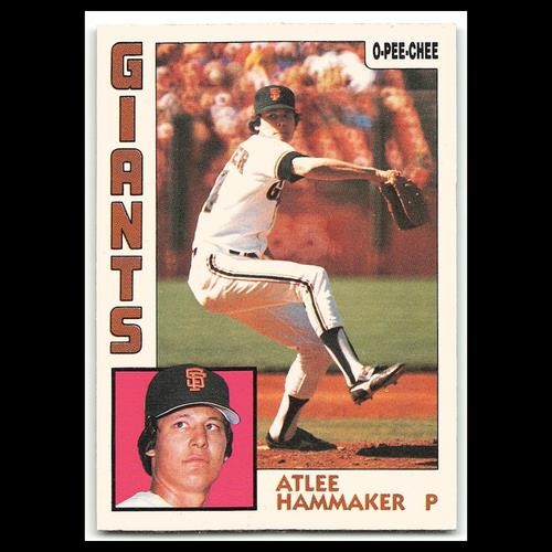 Atlee Hammaker #85 1984 O-Pee-Chee San Francisco Giants Baseball Card MLB NM