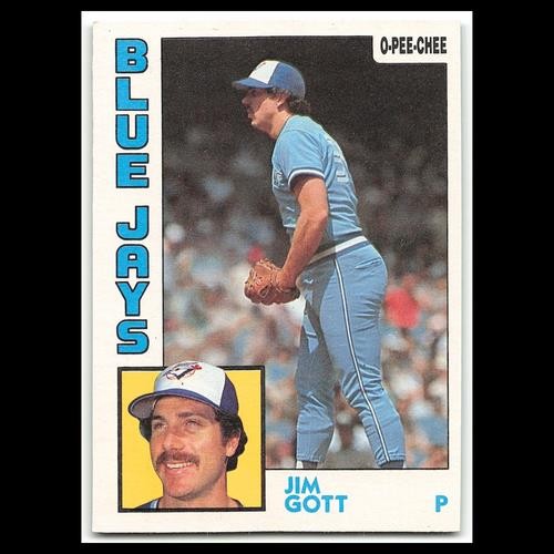 Jim Gott #9 1984 O-Pee-Chee Toronto Blue Jays Baseball Card MLB NM