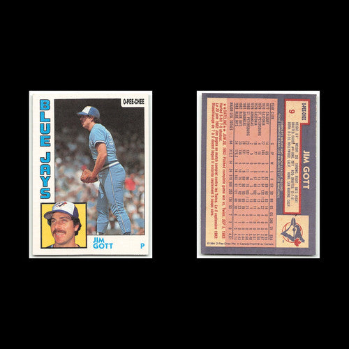 Jim Gott #9 1984 O-Pee-Chee Toronto Blue Jays Baseball Card MLB NM