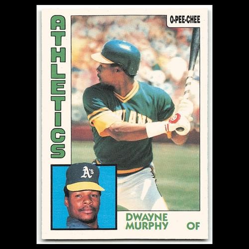 Dwayne Murphy #103 1984 O-Pee-Chee Oakland Athletics Baseball Card MLB NM