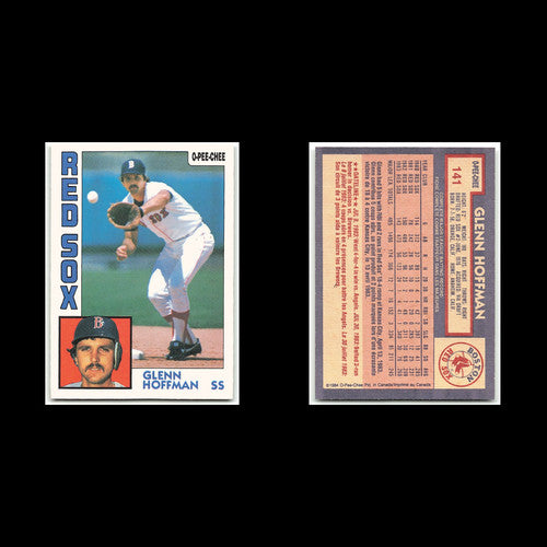 Glenn Hoffman #141 1984 O-Pee-Chee Boston Red Sox Baseball Card MLB NM