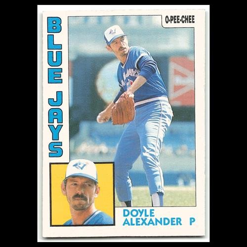 Doyle Alexander #112 1984 O-Pee-Chee Toronto Blue Jays Baseball Card MLB NM
