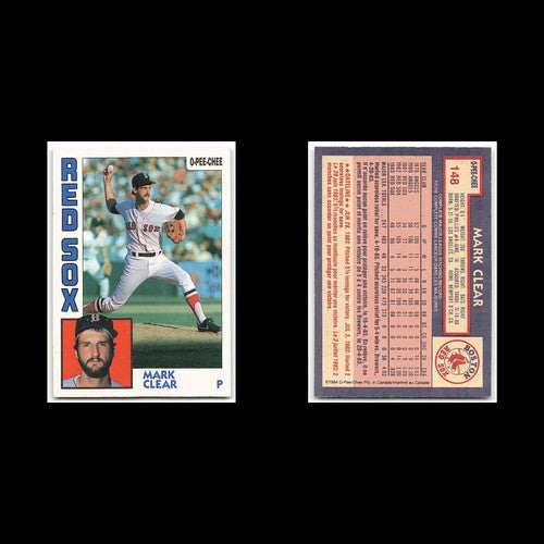 Mark Clear #148 1984 O-Pee-Chee Boston Red Sox Baseball Card MLB NM