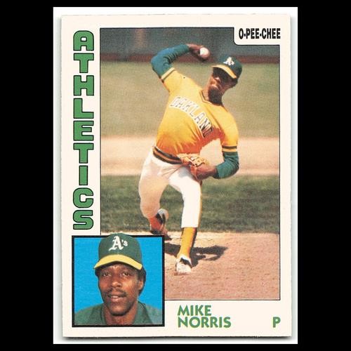 Mike Norris #49 1984 O-Pee-Chee Oakland Athletics Baseball Card MLB NM