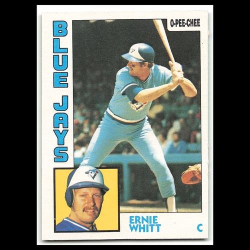 Ernie Whitt #106 1984 O-Pee-Chee Toronto Blue Jays Baseball Card MLB NM