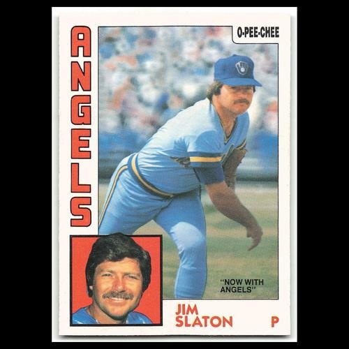 Jim Slaton #104 1984 O-Pee-Chee California Angels Baseball Card MLB NM