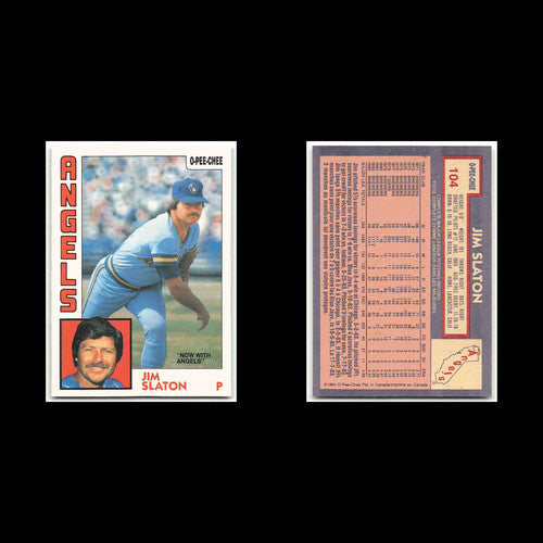 Jim Slaton #104 1984 O-Pee-Chee California Angels Baseball Card MLB NM