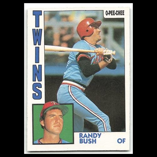 Randy Bush #84 1984 O-Pee-Chee Minnesota Twins Baseball Card MLB NM