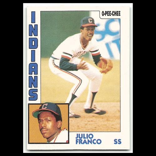 Julio Franco #48 1984 O-Pee-Chee Cleveland Indians Baseball Card MLB NM