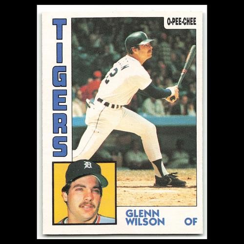 Glenn Wilson #36 1984 O-Pee-Chee Detroit Tigers Baseball Card MLB NM
