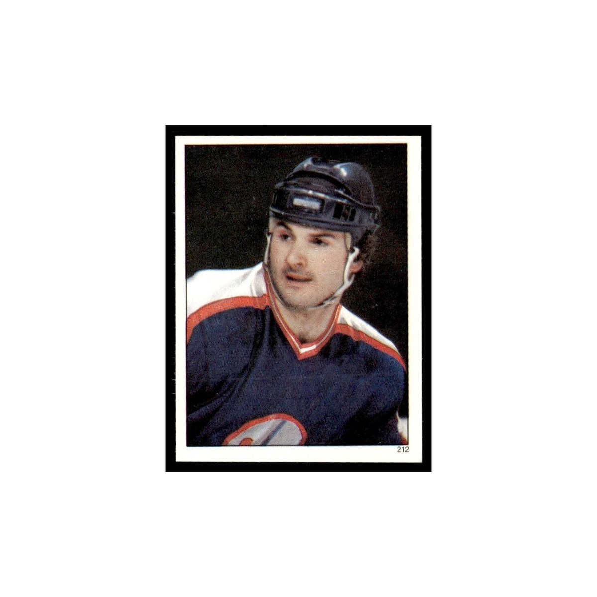 Lucien DeBlois 1982 Topps Stickers #212 Winnipeg Jets Hockey Card EX